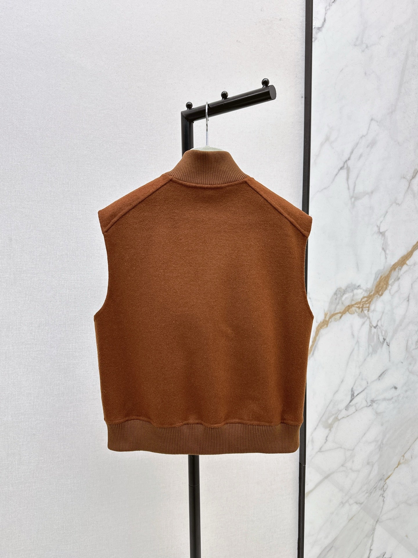 Wool double-faced vest jacket