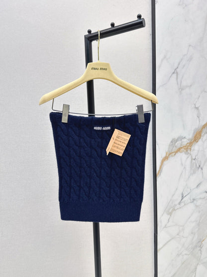 Cable Knit Tube Top
