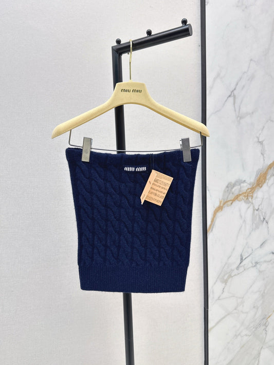 Cable Knit Tube Top