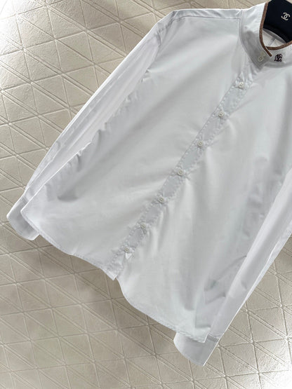 Stand collar shirt