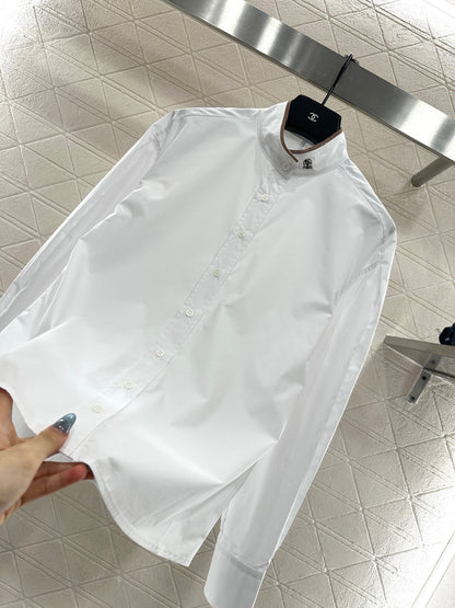 Stand collar shirt