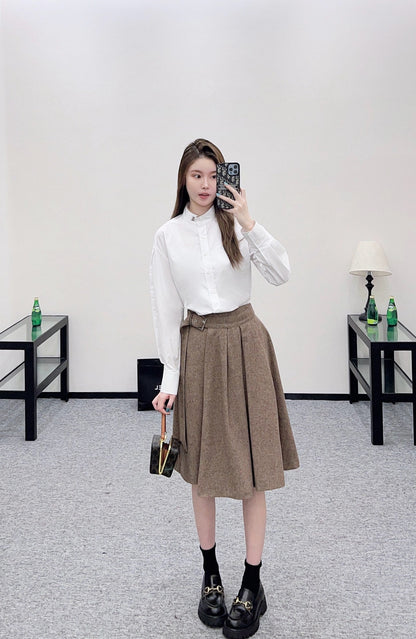 Stand collar shirt