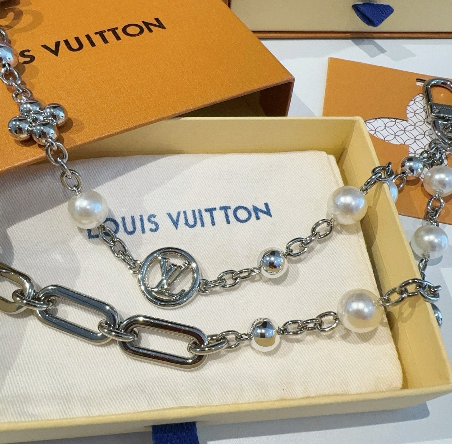 Keychain bag hanging chain Figaro belt chain
