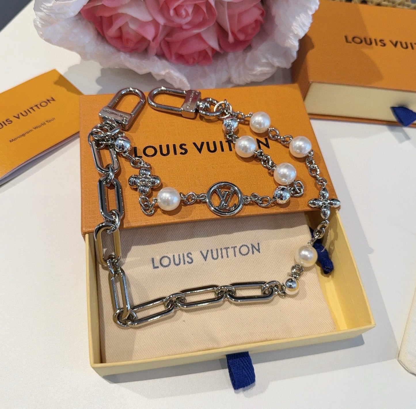 Keychain bag hanging chain Figaro belt chain