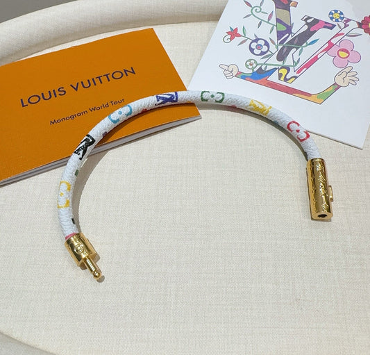 Vintage leather rope bracelet