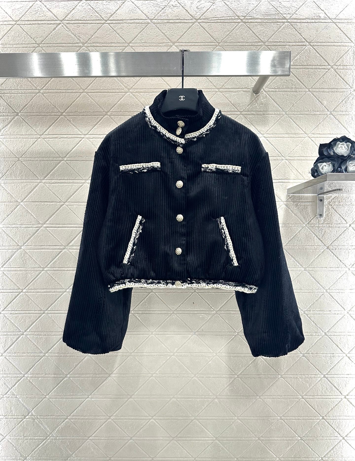 hem corduroy jacket