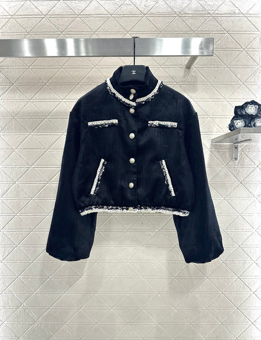 hem corduroy jacket