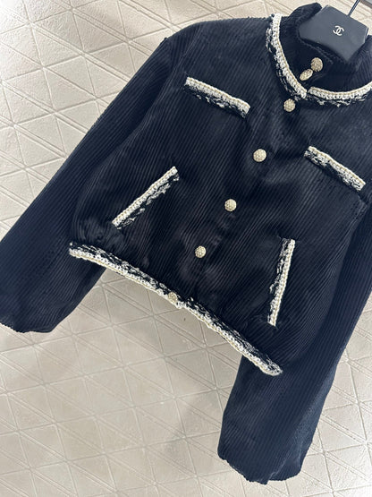 hem corduroy jacket