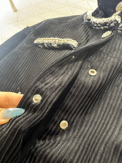 hem corduroy jacket