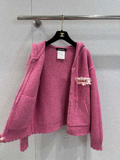 Vintage Collection Hooded Cashmere Cardigan